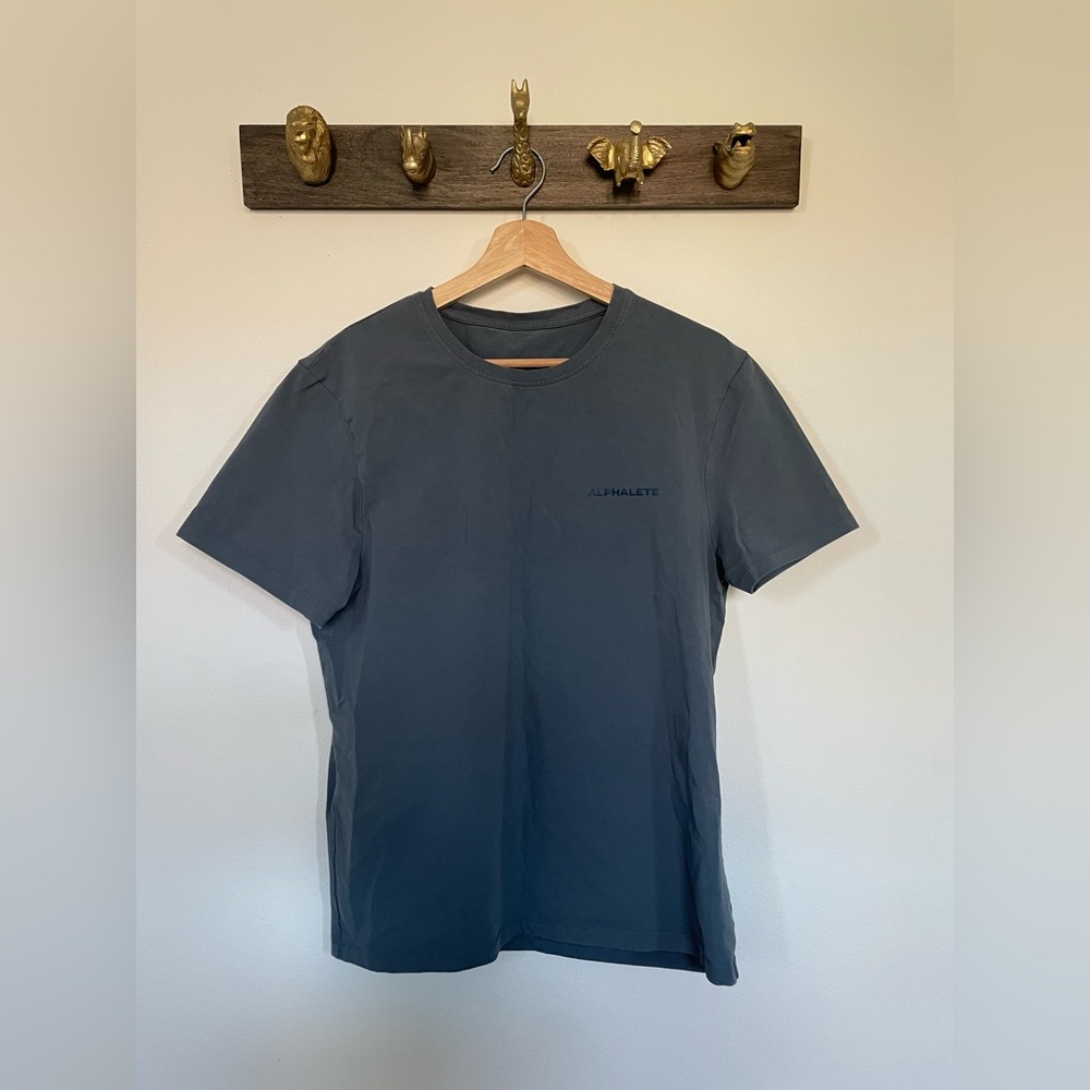 Alphalete Gray Short Sleeve Tee Classic Design